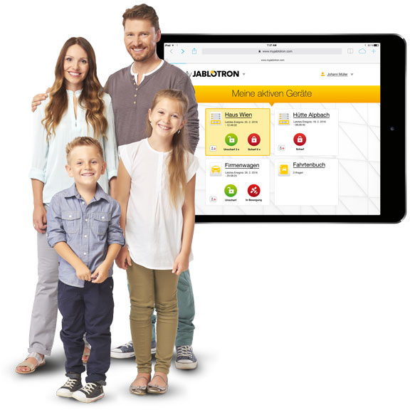 JABLOTRON App zur Steuerung von unterwegs