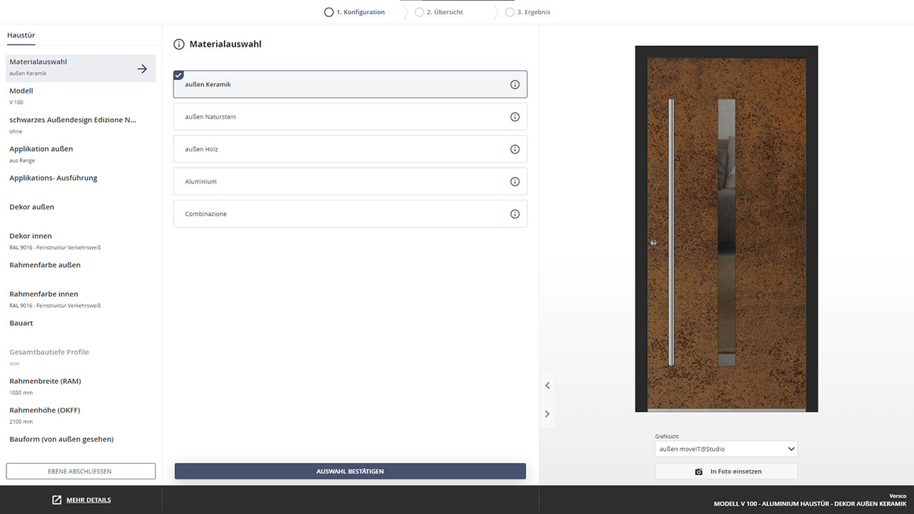 Haustüren-Konfigurator von Versco